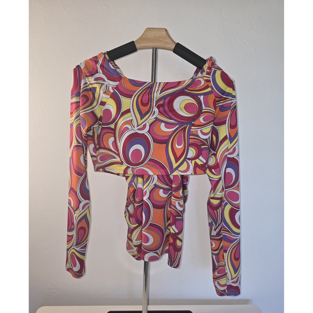 Almost Famous Funky Retro Women's 2 Piece Top XL -140
